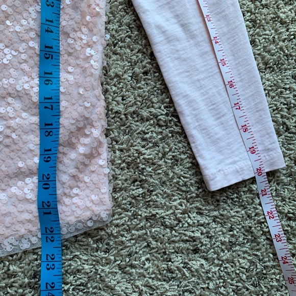 J.Crew Factory Sequined Long Sleeve Blush Pink Pullover Blouse Lined 100% Cotton - Picture 9 of 11